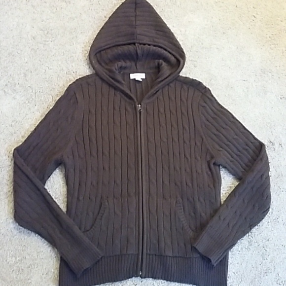 Hooded Zipper Sweater | Poshmark
